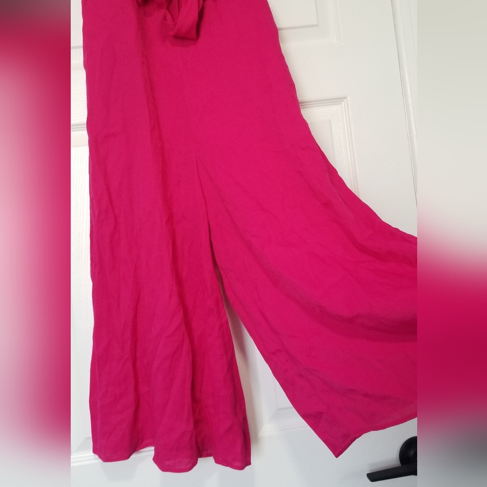 Meave Anthropologie $148 Pink Strapless Brin Jumpsuit By Meave Size 2 - Picture 14 of 16